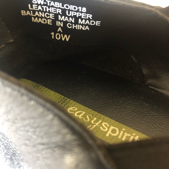 Women’s Easy Spirit Lite Black Leather sandals 10W - Picture 4 of 4